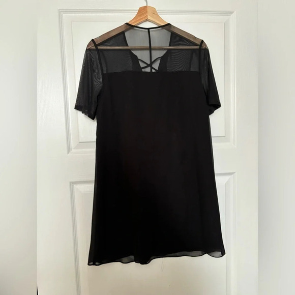 BCBG Mesh Tie Top Dress - Picture 5 of 6